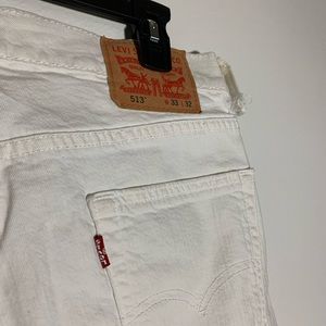 High Wasted Straigh Leg Levi’s White Jeans